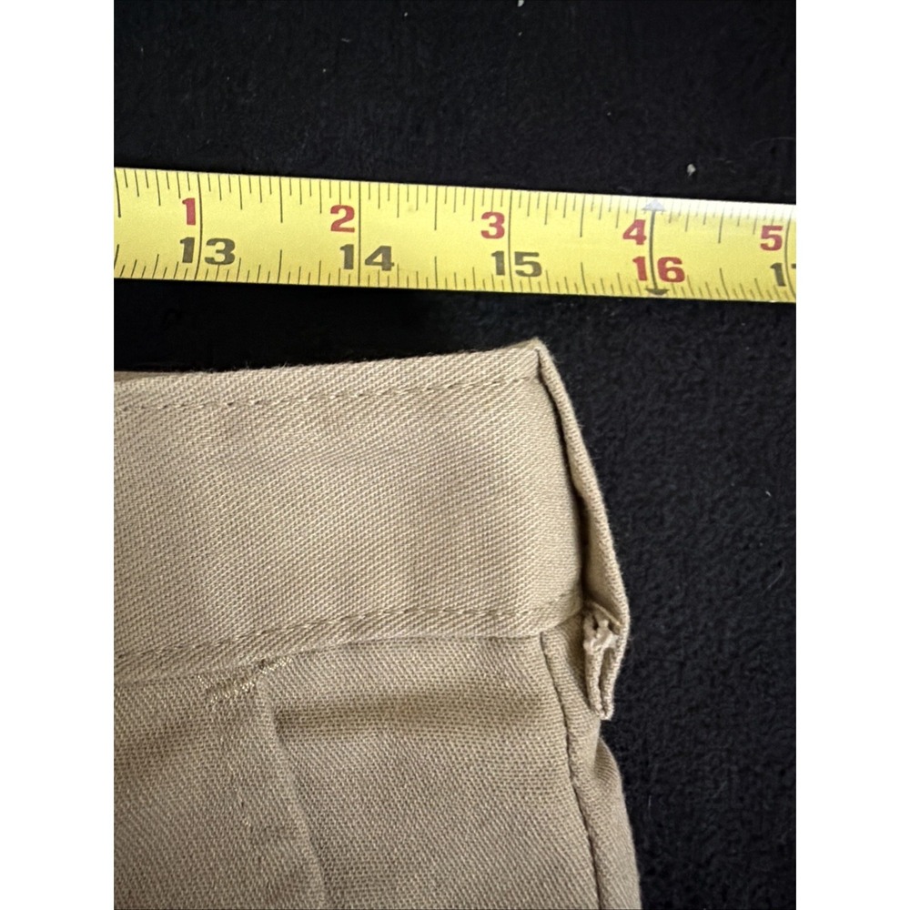 LOT off 2 DICKIES Women's 14h 28w Relaxed Double Knee Work Pants Stretch - Picture 7 of 16